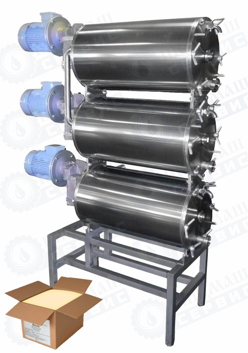 3-х цилиндровый барабанный маслообразователь ОМ-3Т  ( аналог Я7-ОМ-3Т, Т1-ОМ-2Т )